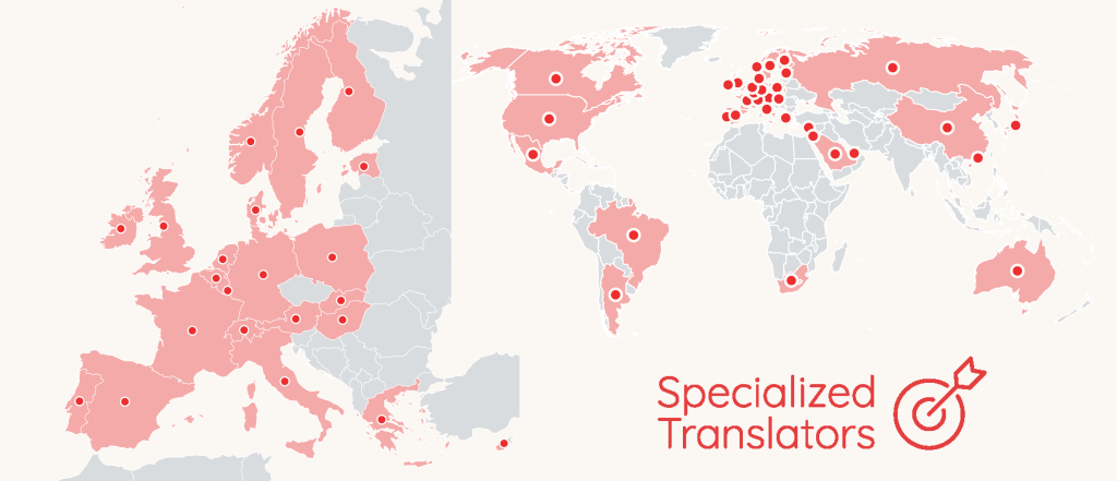 Countries where Specialized Translators has provided interpreting services